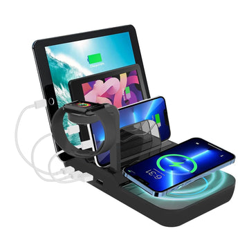 "70W 5-in-1 Charging Station: Power All Your Devices at Once!"